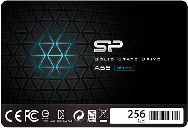 Silicon Power 256GB SSD 3D NAND A55 SLC Cache Performance Boost SATA III 2.5